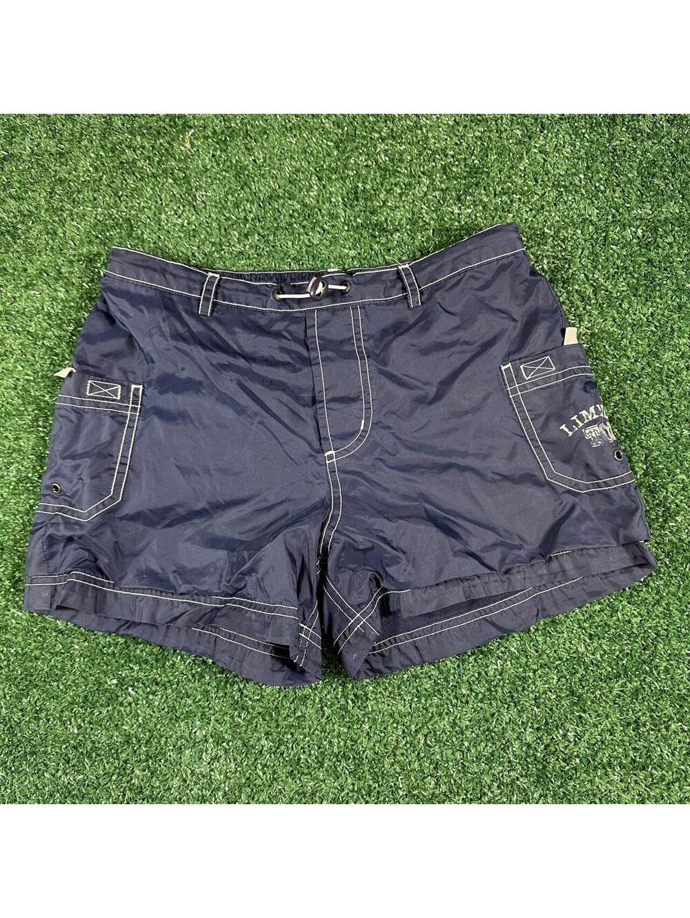 Y2K retro limited too girls size 12 shorts navy blue beach